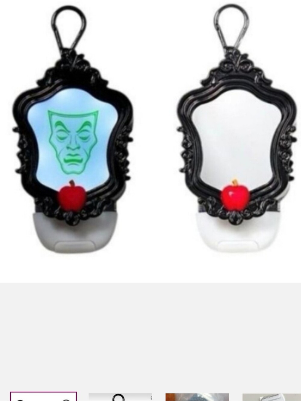 Bath & body works evil queen light up hand sanitizer holder with hand sanitizer.